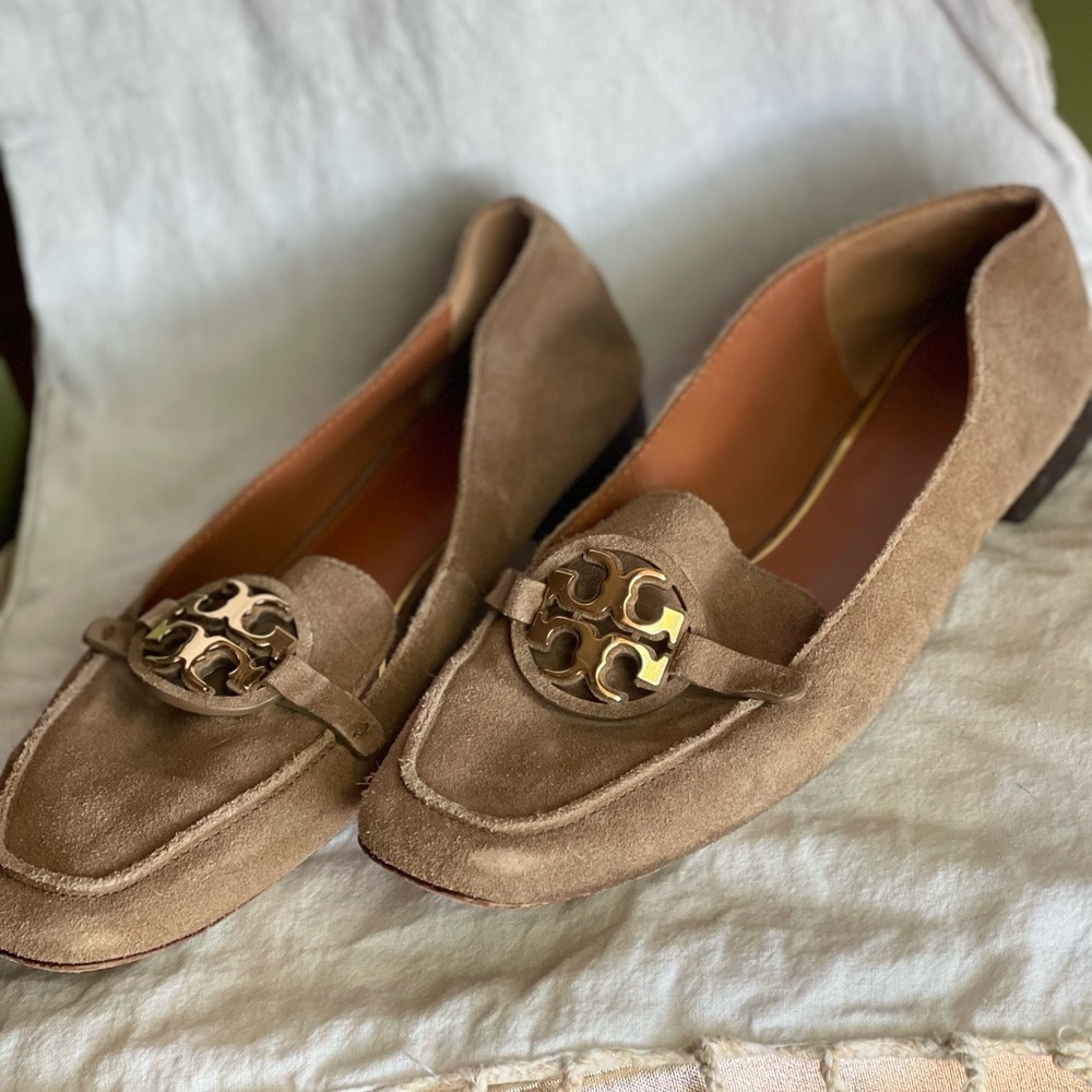 Tory Burch suede loafers